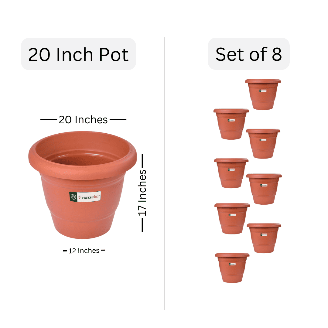 20 inch plastic plant pots