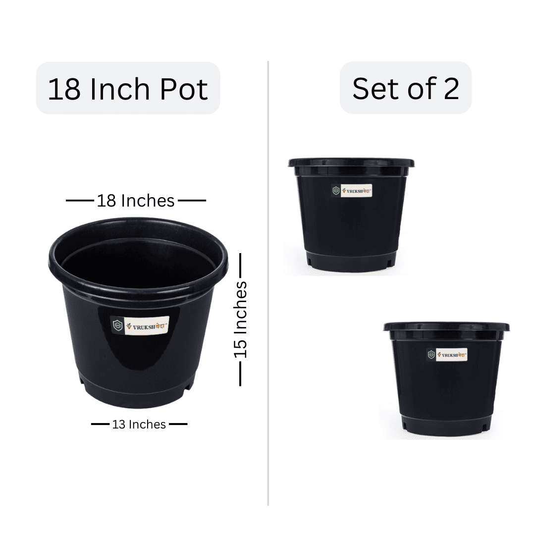 18 inch plastic pots for plants