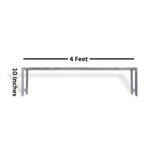 Bench Stands for plants | Stainless Steel | Set of 1 | 3ft-5ft Length, 10inches Height | Heavy-Duty & Durable for Balcony, Garden, Terrace, Indoor Outdoor Use