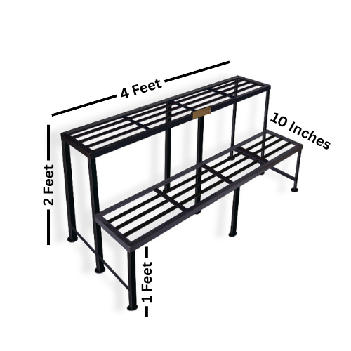 4 feet 2 tier Iron Step Stand