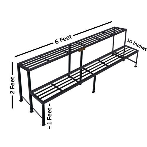6 feet 2 Tiered Plant Rack