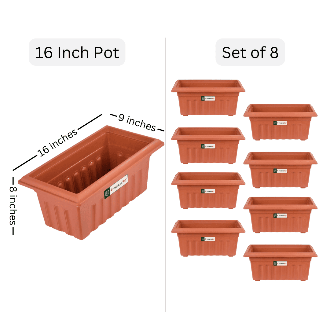 16 inch rectangle plastic