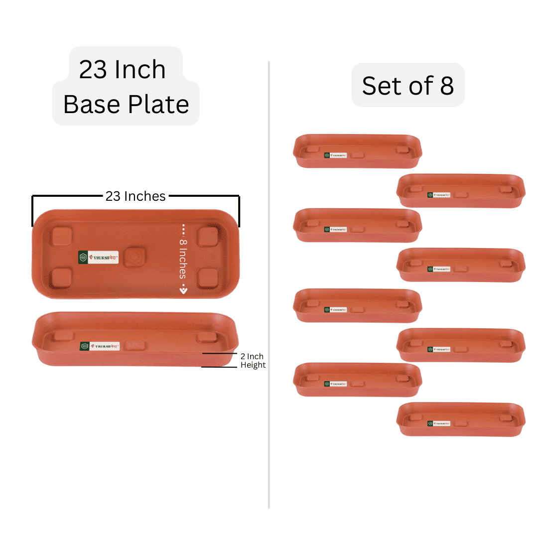 23 inch rectangle plastic