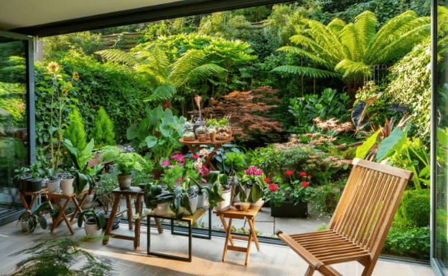 Lush Tropical Balcony Makeover