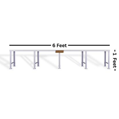 Elegant white powder coated garden Stand set of 2