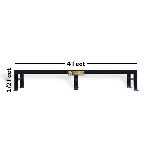 4 feet length half feet height Black bench stand 
