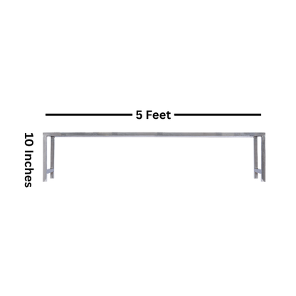 Bench Stands for plants | Stainless Steel | Set of 1 | 3ft-5ft Length, 10inches Height | Heavy-Duty & Durable for Balcony, Garden, Terrace, Indoor Outdoor Use