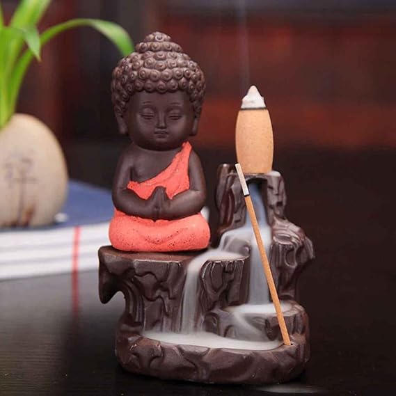 Baby Monk Buddha Incense Holder