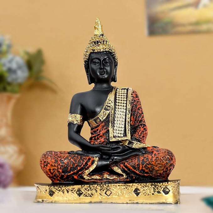 Orange & Gold Buddha Statue