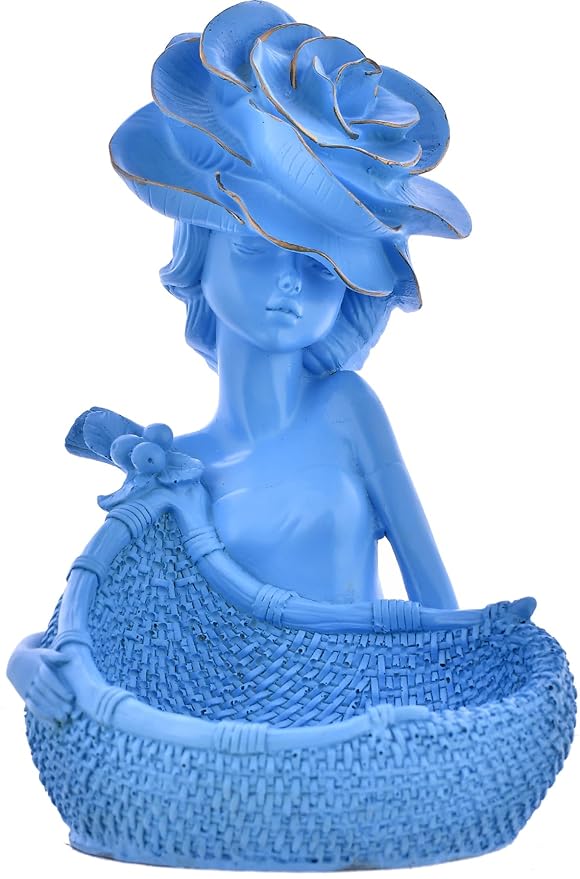 Lady with Basket Sculpture