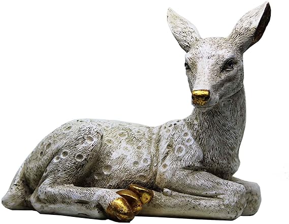 Handcrafted Antique Finish Deer Decorative Showpiece Figurine