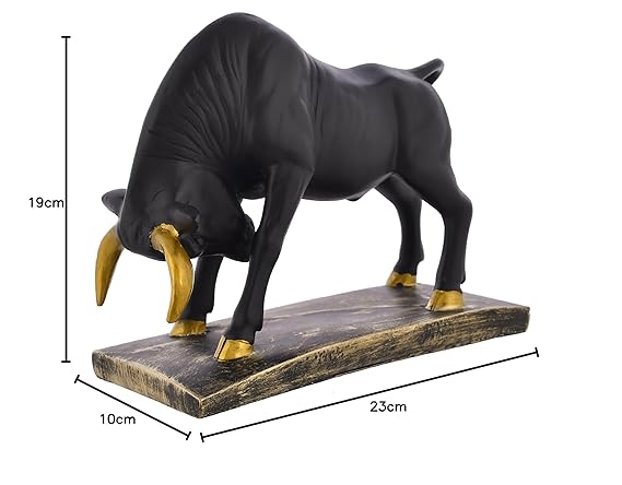 Bull figurine for home decor