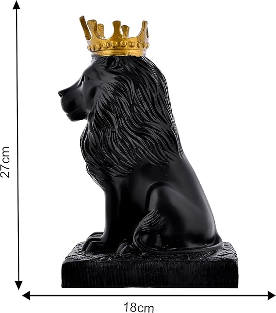 Lion Statue with Crown