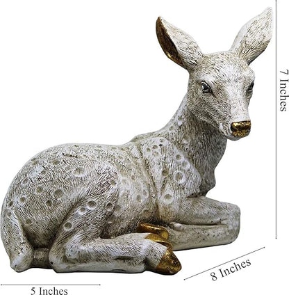 Handcrafted Antique Finish Deer Decorative Showpiece Figurine