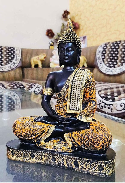 Orange & Gold Buddha Statue