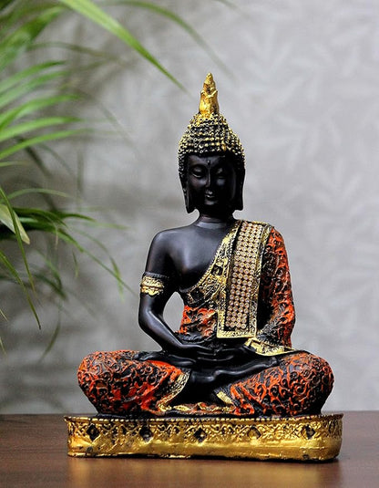 Orange & Gold Buddha Statue