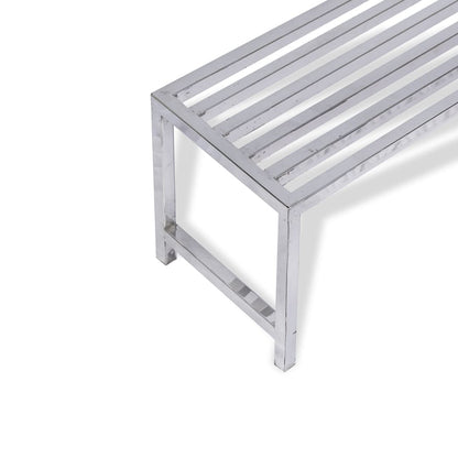 Bench Stands for plants | Stainless Steel | Set of 1 | 3ft-5ft Length, 10inches Height | Heavy-Duty & Durable for Balcony, Garden, Terrace, Indoor Outdoor Use